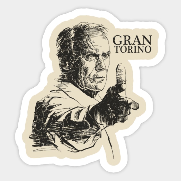 Ever notice - Gran Torino Classy Clint Sticker by venusblack